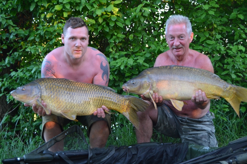 Mark Greenaway and Joe Player 24lb and 19lb