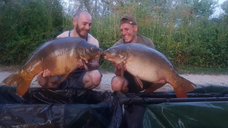 Craig Barnes 38lb and Glynn Brown 37lb