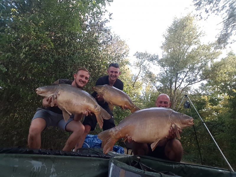 Harrison 43lb Jim 24lb and Lenny 44lb 8oz